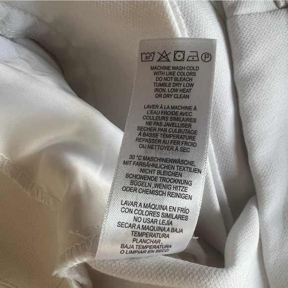 Adrianna Papell Woven Belted Wide Leg Trousers in white Women’s size 10 - Picture 7 of 7